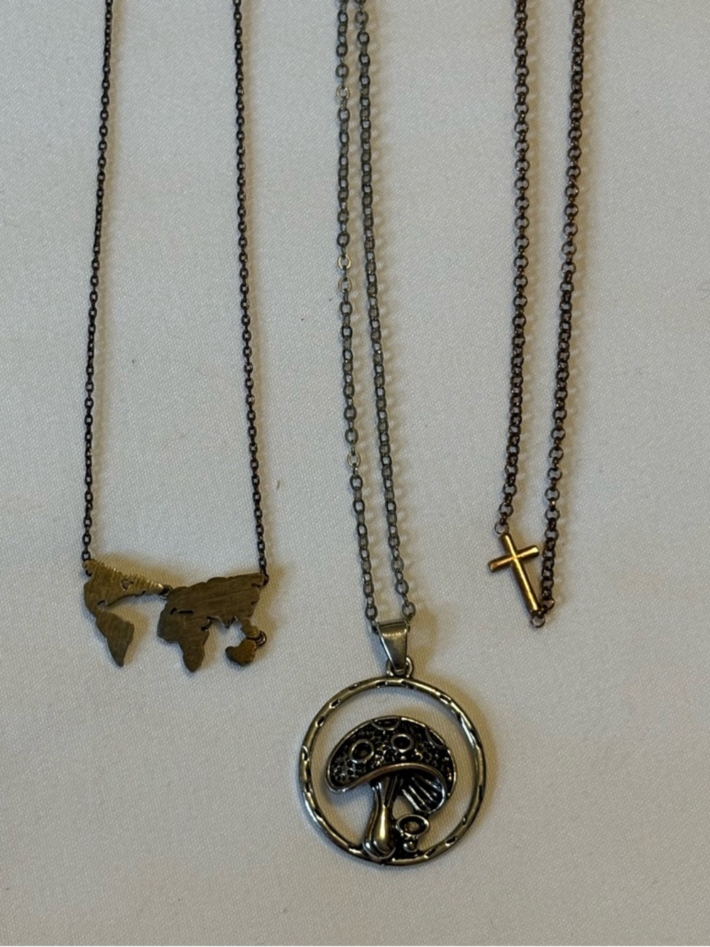 Gold/Rose Gold/Silver Necklace Set